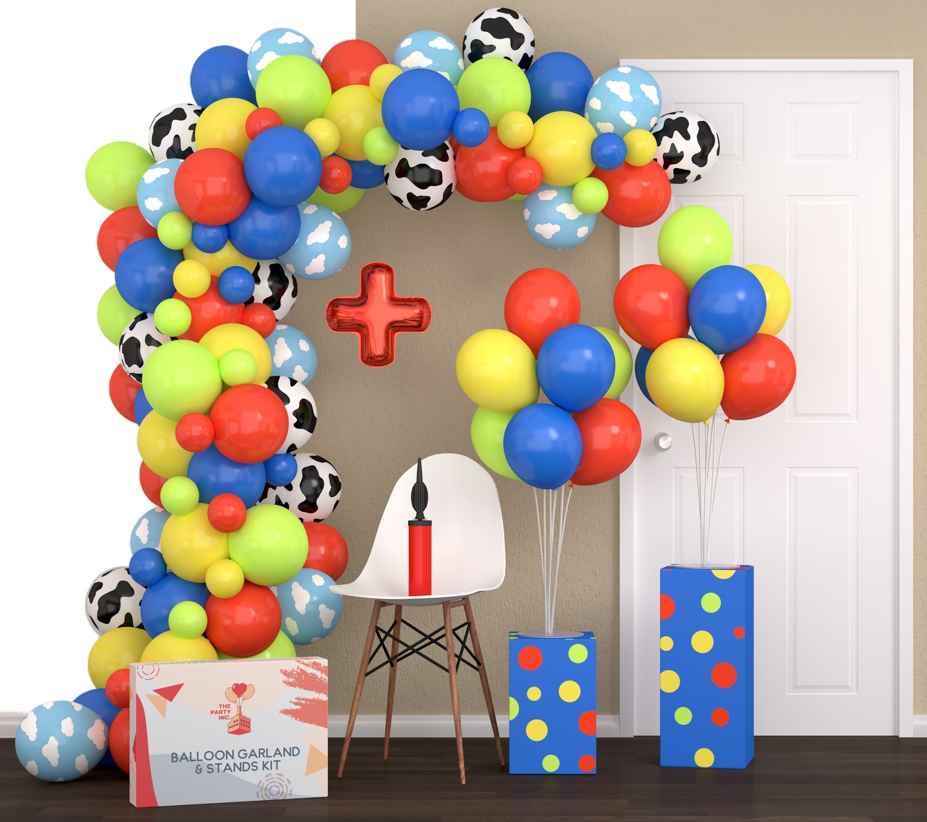 16ft Balloon Arch Kit with 2 Extra Balloon Stands & Pump | Video
